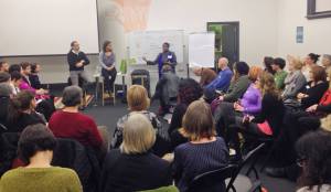 Prof Dori Tunstall presents on the use of Indigenous knowledge in design anthropology